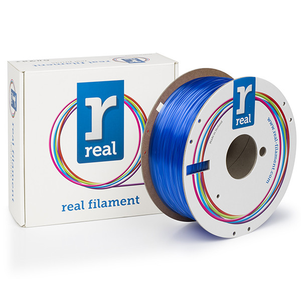 REAL filament PETG azul transparente | 1,75 mm | 1kg  DFE02001 - 1