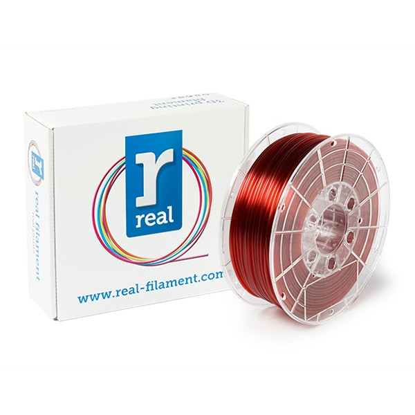 REAL filament PETG rojo transparente | 2,85 mm | 1kg  DFE02005 - 1
