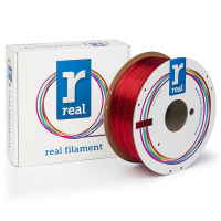 REAL filamento PETG rojo transparente | 1,75 mm | 1 kg  DFP02230