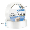 Rapesco Cinta adhesiva transparente de 25 mm x 66 m (8 rollos) 221672 - 2