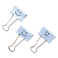 Rapesco Emoji Pinzas sujetapapeles de 32 mm azul pastel | 20 unidades 226808