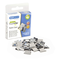 Rapesco Supaclip 40 Clips de recambio de acero inoxidable | 50 unidades 202088