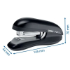 Rapid 23256500 F30 grapadora de sobremesa de grapado plano negro SE001250 - 3