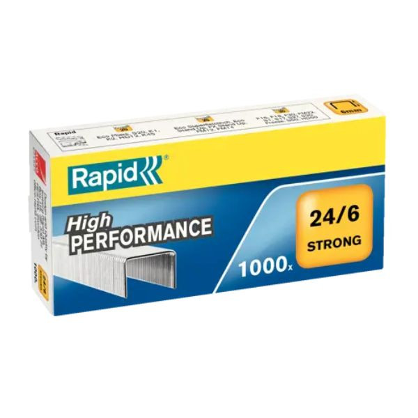 Rapid 24855800 grapas strong 24/6mm - 1000 unidades 427043 - 1