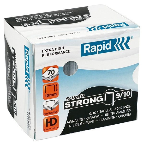 Rapid 9/10 grapas superfuertes galvanizadas (5000 unidades)