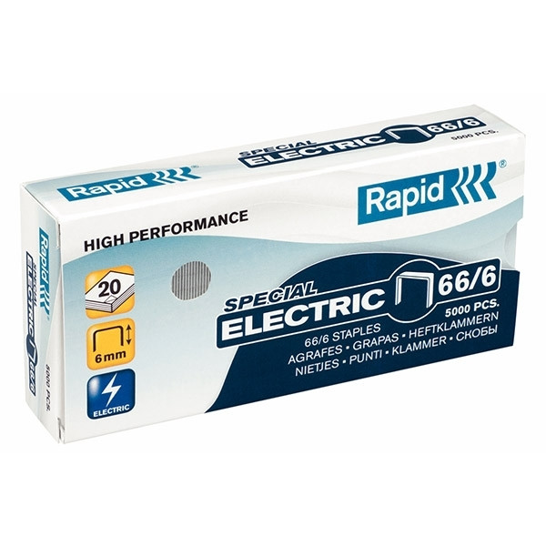 Grapas eléctricas fuertes Rapid 66/6 (5000 unidades)
