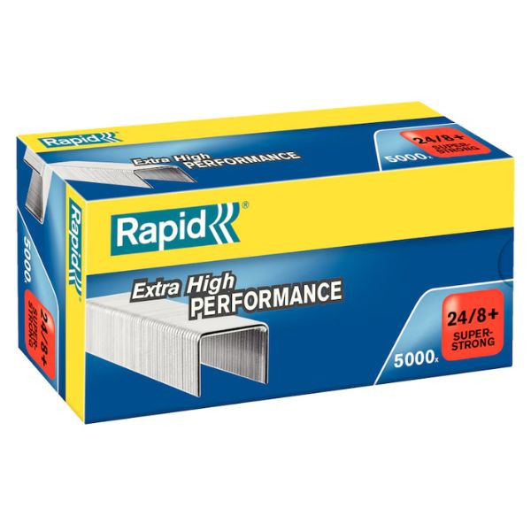 Rapid SuperStrong 24/8+ Paquete de grapas 5000 grapas
