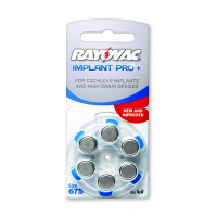 Rayovac Implant pro+ H675 pilas para implantes cocleares 6 unidades 616750 204808