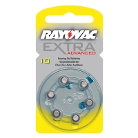 Rayovac extra advanced 10 pilas para audífonos amarillas 6 unidades PR70 204800