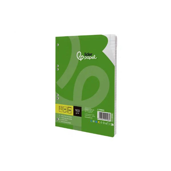 Recambio Papel Archivador | A5 | líneas horizontales | 100 gramos | 100h 426902 - 2