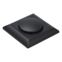Regulador de intensidad de luz 123tinta incluye placa central y marco negro ED-10002BC LDR07199