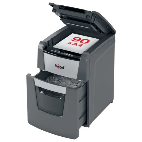 Rexel 2020090XEU Optimum Autofeed 90X destructora automática de corte en partículas 427020 - 1