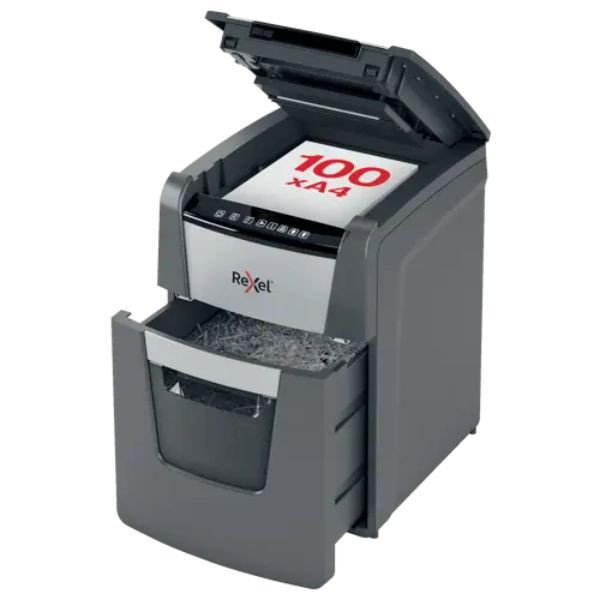 Rexel 2020100MEU Optimun Autofeed 100X destructora automática de microcorte 427021 - 1