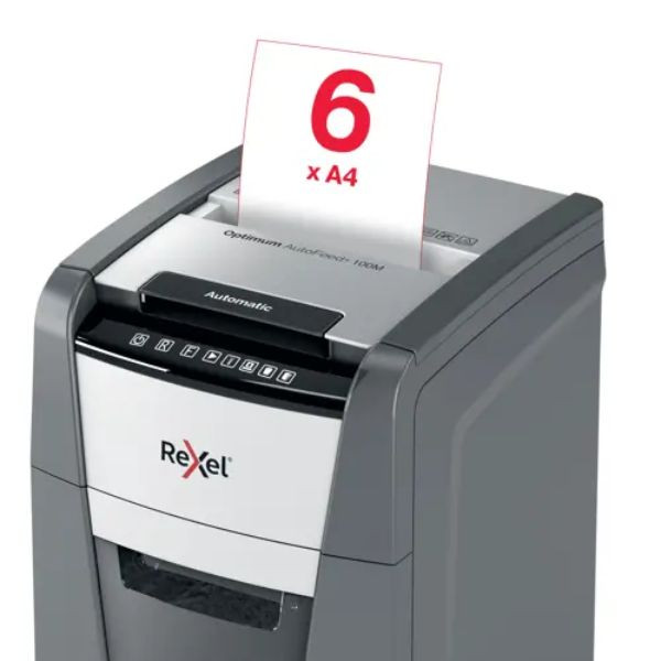 Rexel 2020100MEU Optimun Autofeed 100X destructora automática de microcorte 427021 - 2
