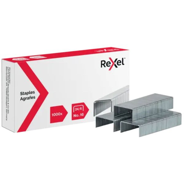 Rexel grapas 24/6 galvanizadas 427136 - 1