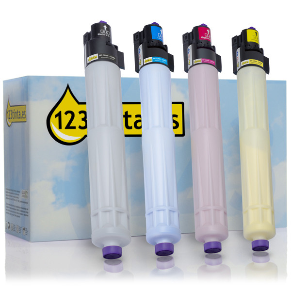 Ricoh C3000E toners (marca 123tinta) | Pack negro + 3 colores 125334 - 1