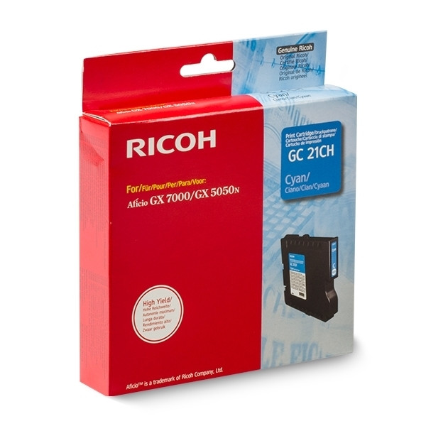 Ricoh GC-21CH cartucho de tinta cian XL (original) 405537 067042 - 1