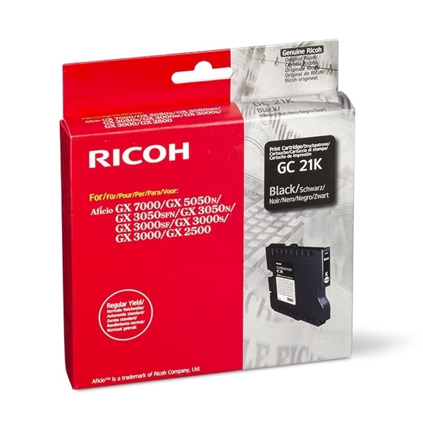 Ricoh GC-21K cartucho de tinta negro (original) 405532 074888 - 1