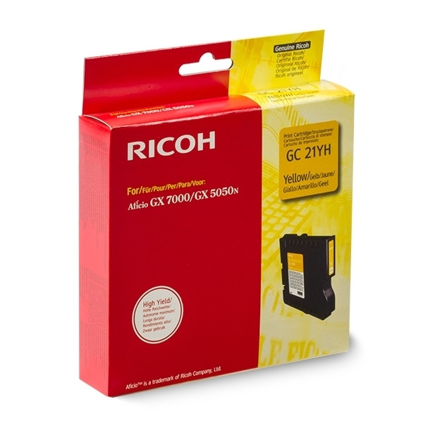 Ricoh GC-21YH cartucho de tinta amarillo XL (original) 405539 067046 - 1