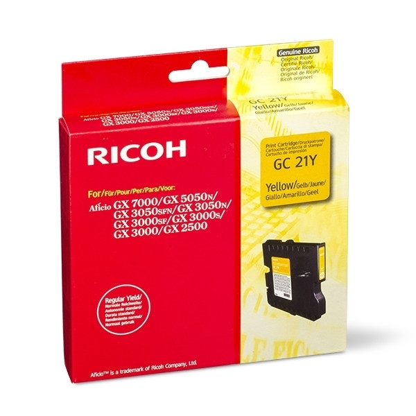 Ricoh GC-21Y cartucho de tinta amarillo (original) 405535 074894 - 1