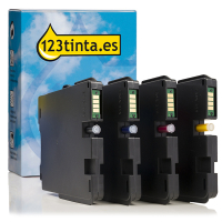 Ricoh GC-21 pack cartuchos de gel (marca 123tinta) 405532C 405533C 405534C 405535C 125321