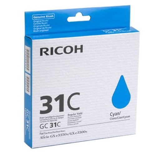 Ricoh GC-31C cartucho de gel cian (original) 405689 073946 - 1