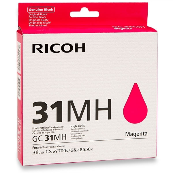 Ricoh GC-31MH cartucho de gel magenta XL (original) 405703 073810 - 1