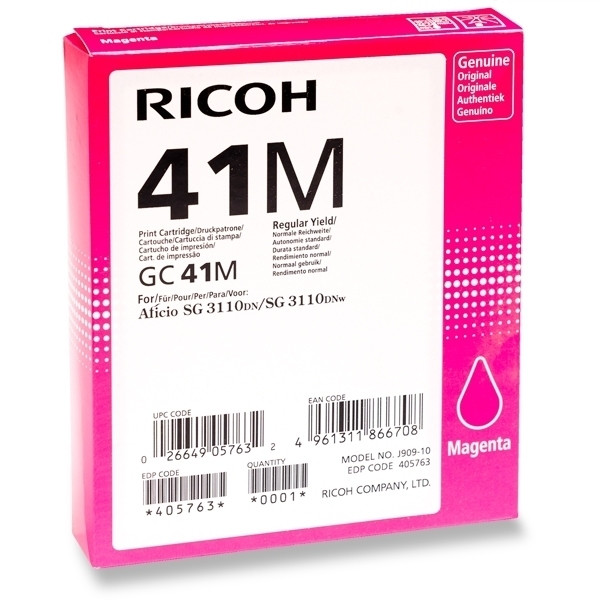 Ricoh GC-41M cartucho de gel magenta XL (original) – imagen 2