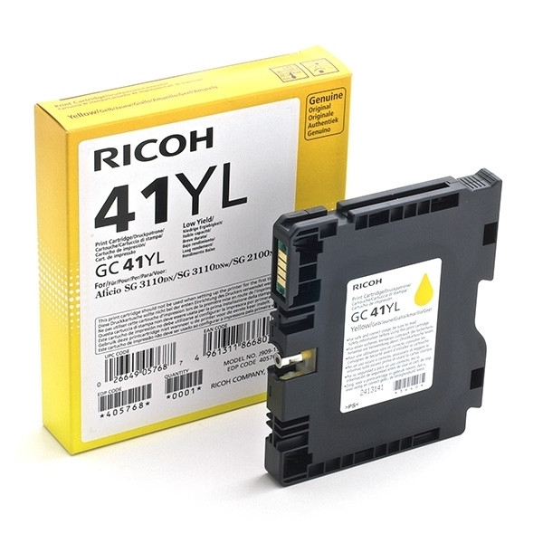 Ricoh GC-41YL cartucho de gel amarillo (original) 405768 073804 - 1