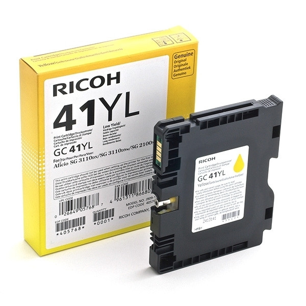 Ricoh GC-41YL cartucho de gel amarillo (original) – imagen 2