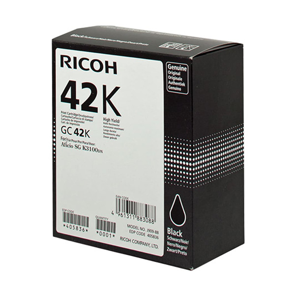 Ricoh GC-42K cartucho de tinta negro XXL (original) 405836 067034 - 1
