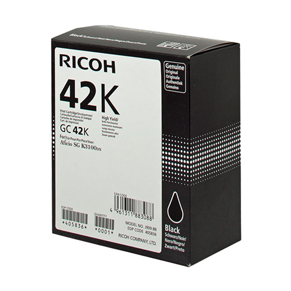 Ricoh GC-42K cartucho de tinta negro XXL (original)
