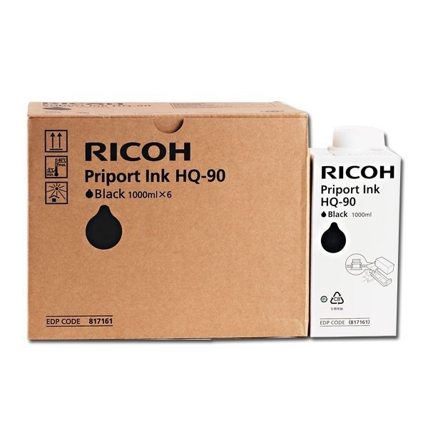 Ricoh HQ90L (817161) cartucho de tinta negro 6x (original) 817161 073652 - 1