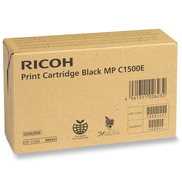 Ricoh MP C1500E toner gel negro (original) 888547 074820 - 1