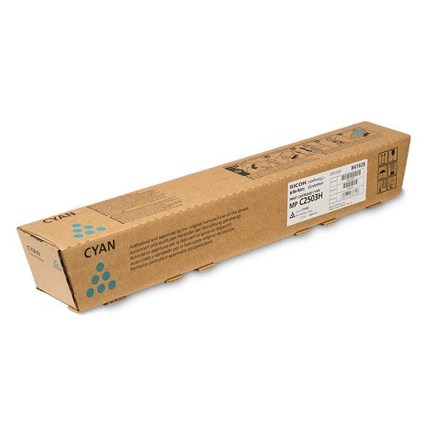 Ricoh MP C2503H toner cian XL (original) 841928 073546 - 1