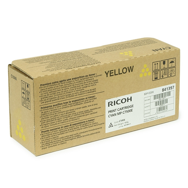 Ricoh MP C7500E toner amarillo (original) 841103 841399 842070 073942 - 1