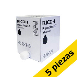 Ricoh Pack 5x: Ricoh type JP7 tinta negra (original)  602530 - 1