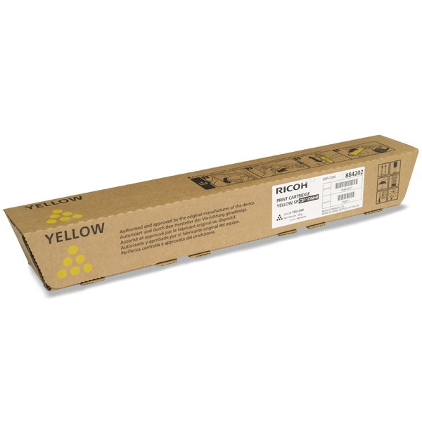 Ricoh SP-C811DN toner amarillo (original) 820009 821218 884202 074860 - 1