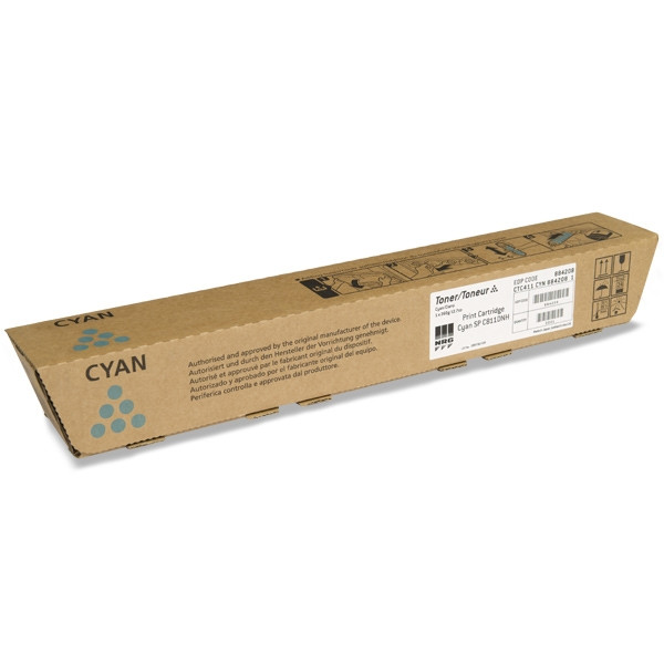 Ricoh SP-C811DN toner cian (original) 820025 821220 884204 074856 - 1