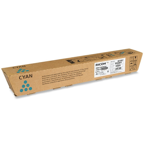 Ricoh SP-C820DNHE (821061) toner cian (original) 820119 821061 073966 - 1