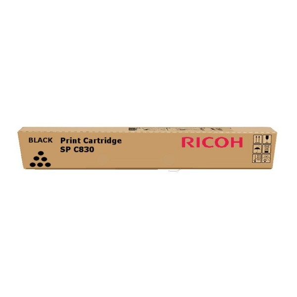 Ricoh SP C830 toner negro (original) 821121 821185 073706 - 1