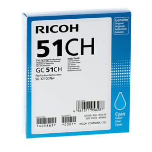 Ricoh type GC-51CH cartucho cian (original) 405863 602418 - 1