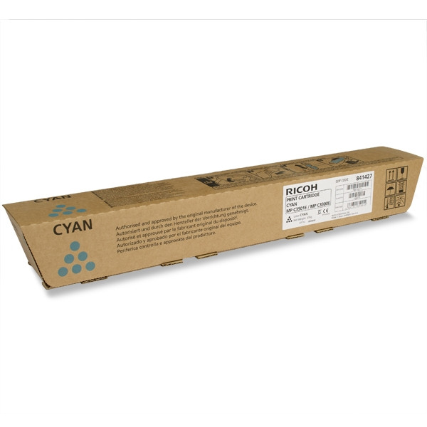 Ricoh type MP C2800/C3300/C3001/C3501E toner cian (original) 841127 841427 842046 073900 - 1