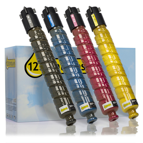 Ricoh type MP C400E toners (marca 123tinta) | Pack negro + 3 colores 125331 - 1