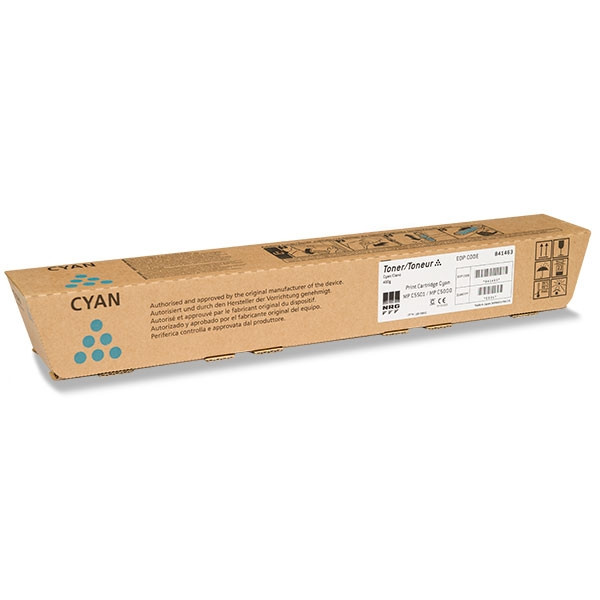 Ricoh type MP C5501E / MP C5000E toner cian (original) 841163 841459 842051 073978 - 1