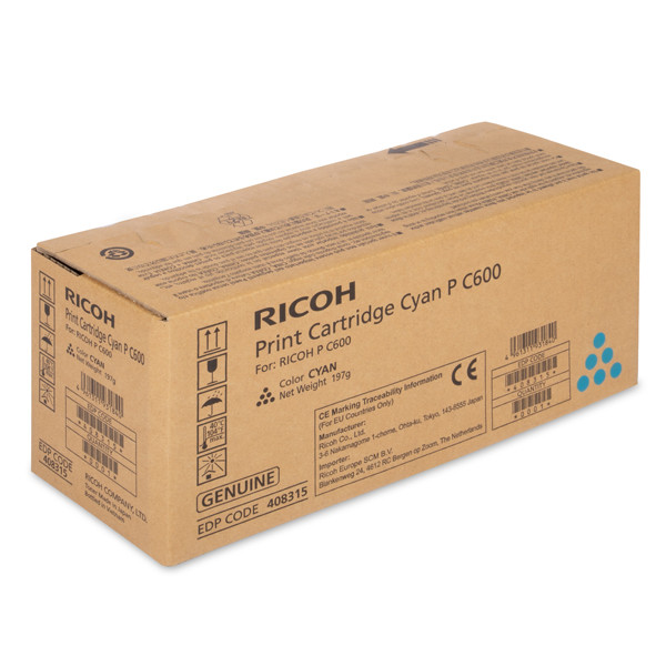 Ricoh type P C600 toner cian (original) 408315 602285 - 1