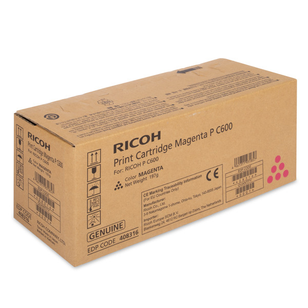 Ricoh type P C600 toner magenta (original) 408316 602287 - 1