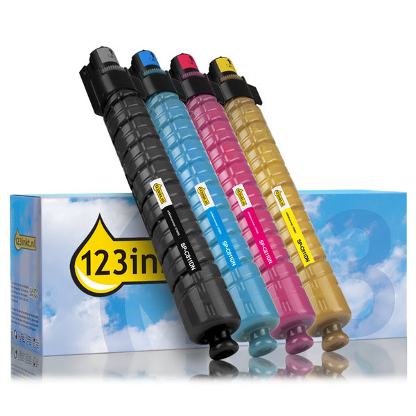 Ricoh type SP-C811DN pack negro + 3 colores (marca 123tinta)  125355 - 1