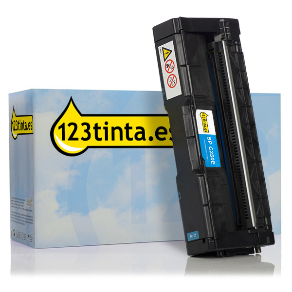 Ricoh type SP C250E toner cian (marca 123tinta) 407544C 073521 - 1