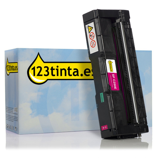 Ricoh type SP C250E toner magenta (marca 123tinta) 407545C 073523 - 1